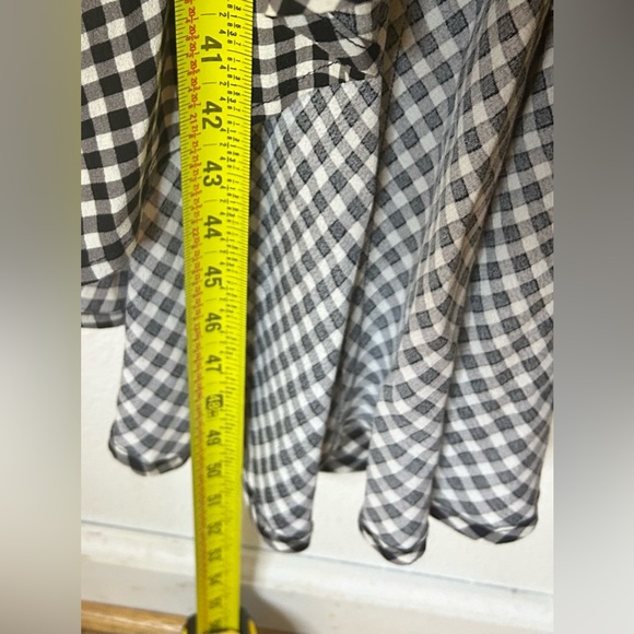 NWT..GANNI Check Gingham Print Wrap Dress Size 32 - Picture 13 of 15